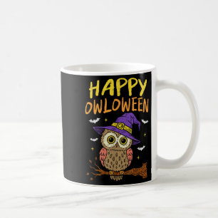 Mug Soky Owl Happy Owloween Witch Funny Halloween Bird
