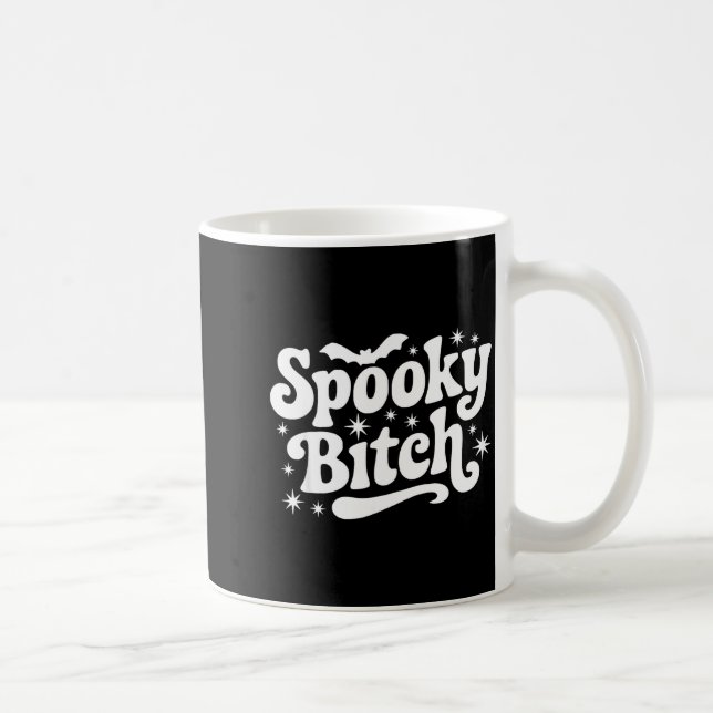 Mug Soky Retro Halloween Witch Quote Saying Bats Gift  (Droite)