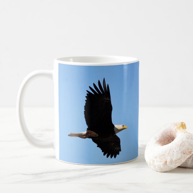 Mug Solaire d'aigle chauve (Avec donut)