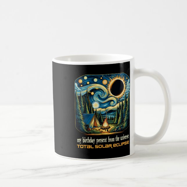 Mug Solaire Éclipse Mon Anniversaire Présenté Par Les  (Droite)
