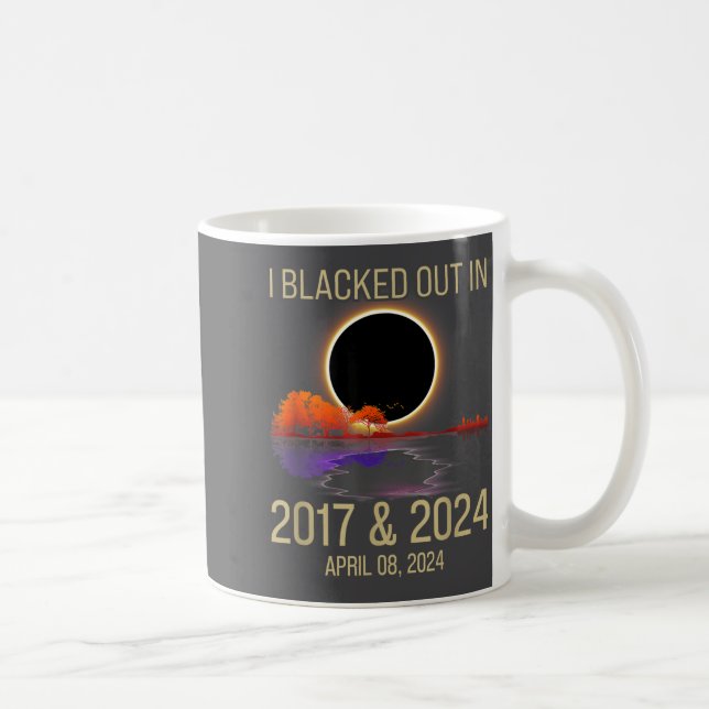 Mug Solaire Total Drôle de 2017 en Noir (Droite)