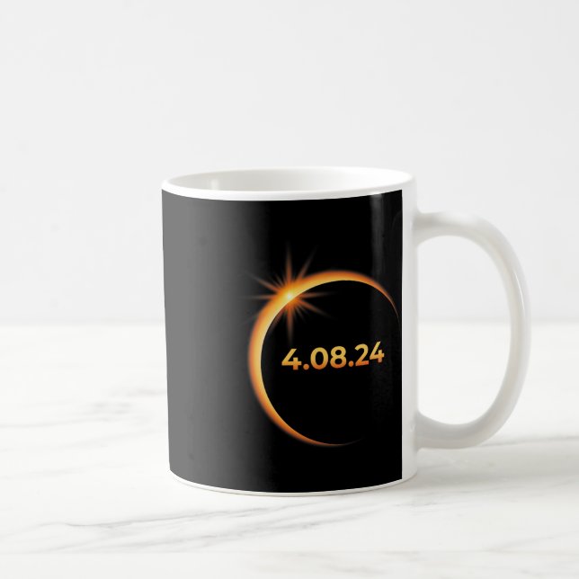 Mug Solar Eclipse 2024 Amérique Totalité 04 08 24 Spri (Droite)