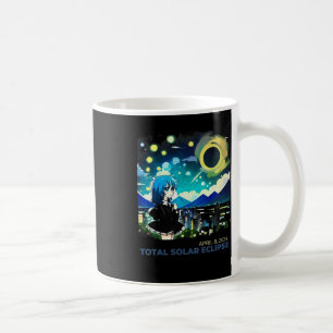 Mug Solar Eclipse 2024 Anime Style Art