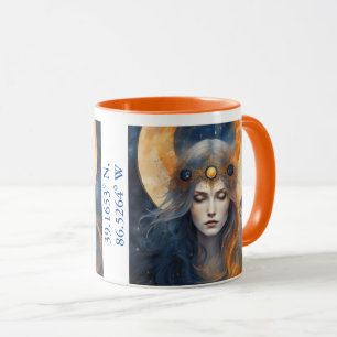 Mug Solar Eclipse 2024 Personnaliser avec nom ou empla