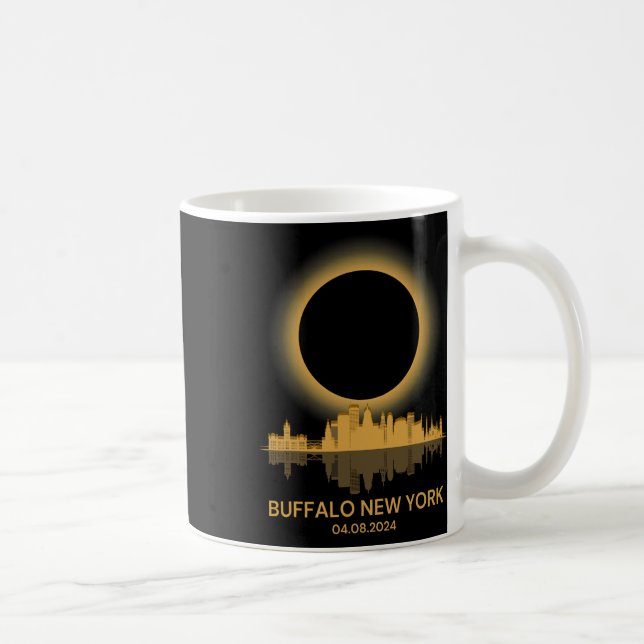 Mug Solar Eclipse Buffalo New York Souvenir Totalité (Droite)
