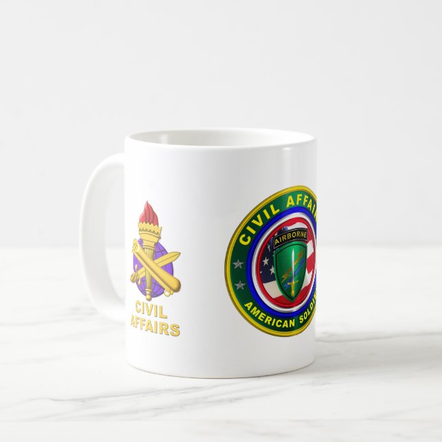 Mug Soldat d'affaires civiles fier de l'armée (Devant gauche)