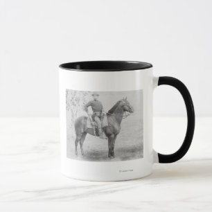 Mug Soldat sur son cheval en photographie du Dakota du