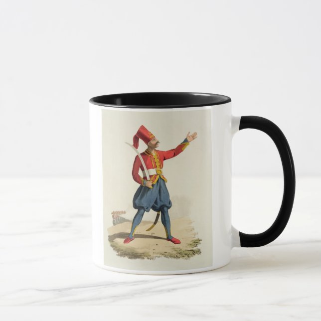 Mug Soldat turc, des 'costumes du divers national (Droite)