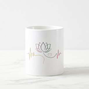 Mug Solde de vie : Lotus & Heartbeat