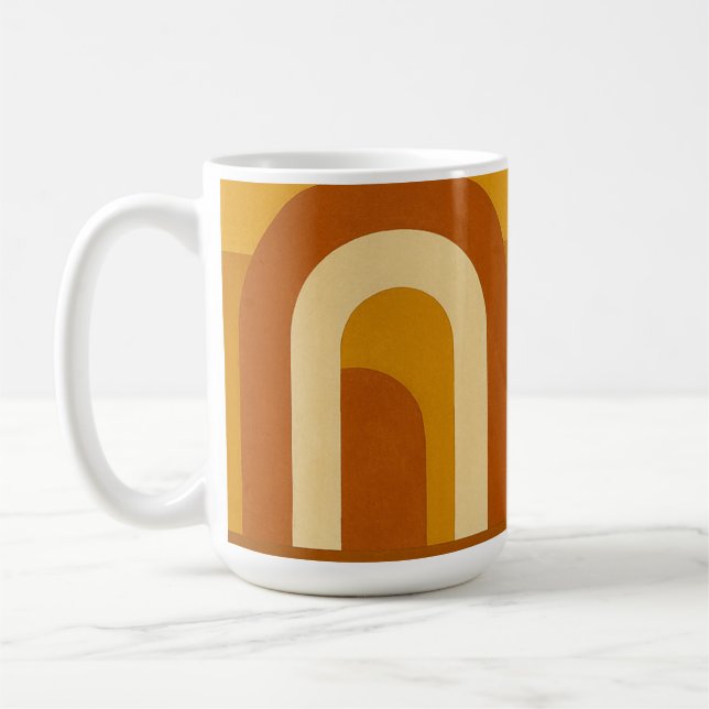 Mug Soleil & Arches Design Géométrique Moderne du Mili (Gauche)