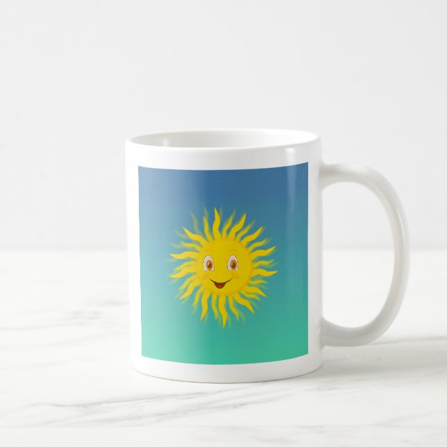 Mug Soleil Avec Lignes Circulaires (Droite)