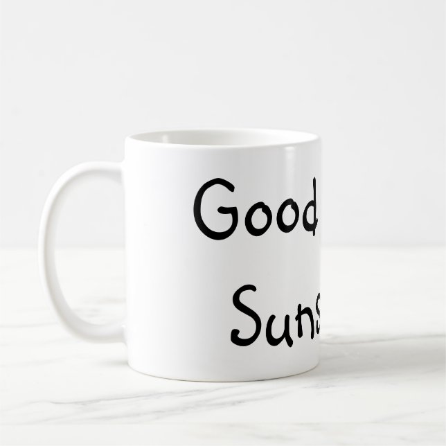 Mug Soleil bonjour. (: (Gauche)