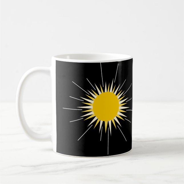 Mug Soleil brillant jaune brillant (Gauche)