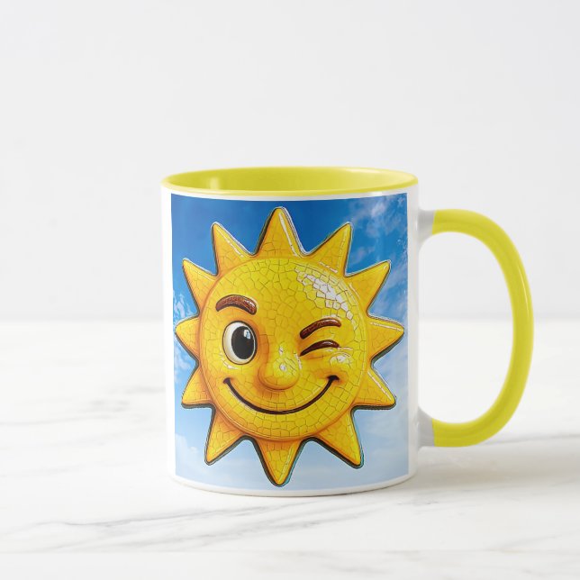 Mug  soleil ciel bleu (Droite)