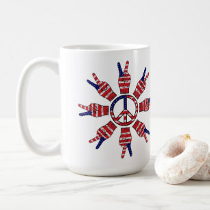 Mug Soleil des signes de paix