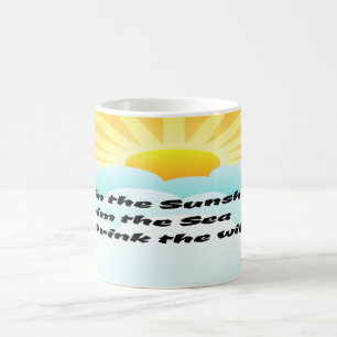 Mug Soleil d'été et Surf