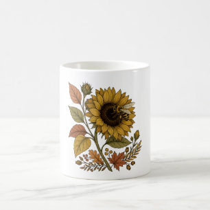 Mug Soleil d'Heure Dorée Tournesol et Abeille à Miel B