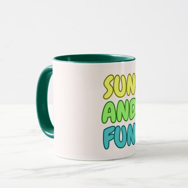 Mug Soleil Et Amusement (Devant gauche)