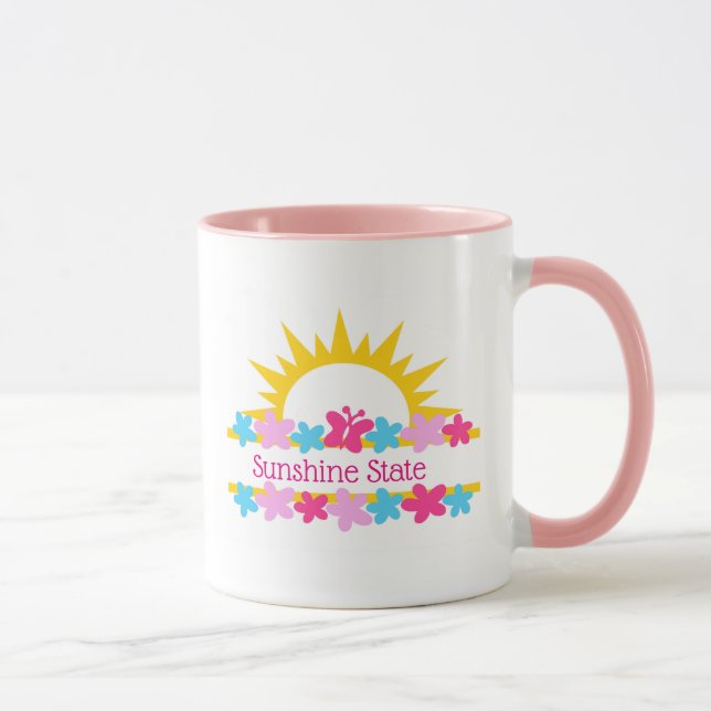 Mug Soleil Et Fleurs (Droite)