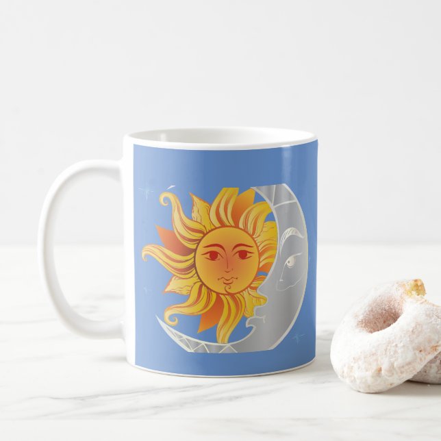 Mug Soleil et lune solstice d'été (Avec donut)