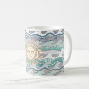 Mug soleil et vagues