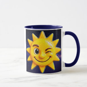 Mug soleil fond étoilé