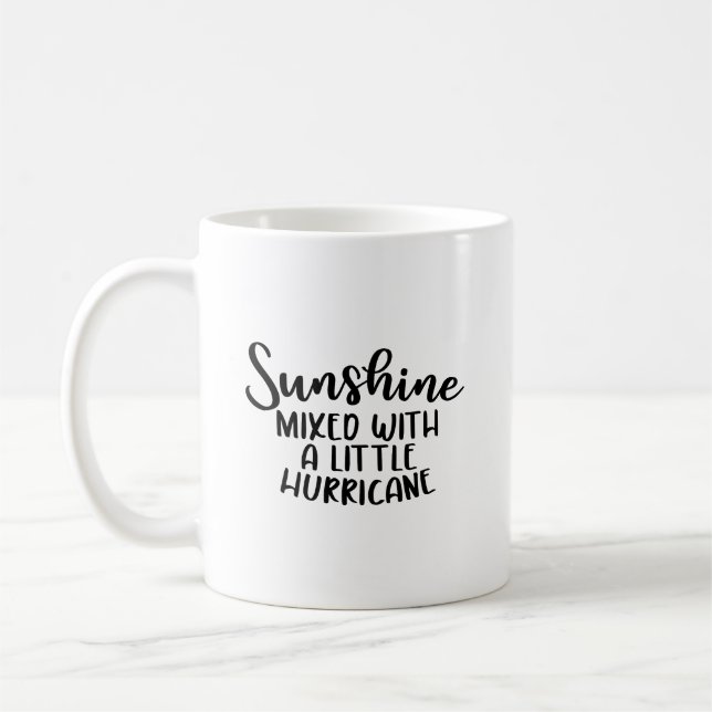 Mug "Soleil mélangé à un petit ouragan" Sassy Quo (Gauche)