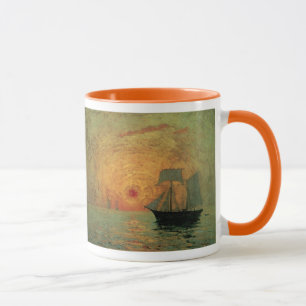 Mug Soleil rouge par Maxime Maufra, impressionnisme Vi