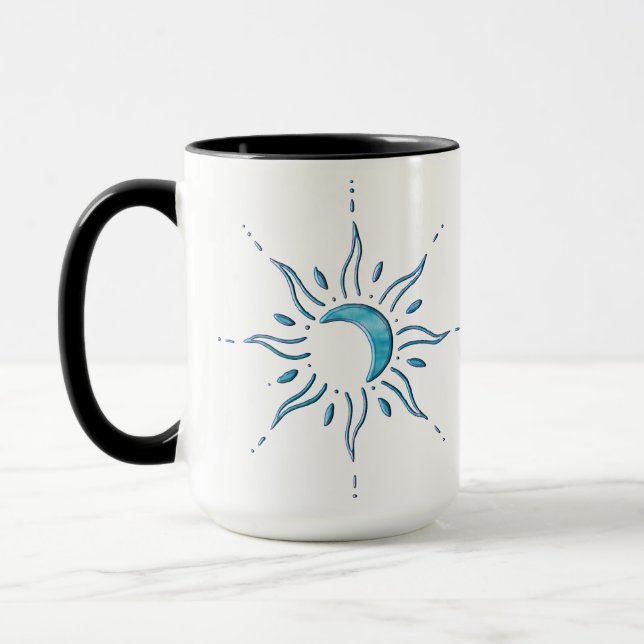 Mug Soleil Turquoise  (Gauche)