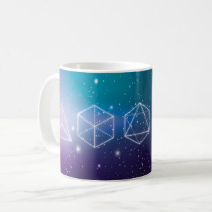 Mug solides de Platon symbole 3D univers