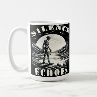 Mug Solitude éternelle : Un squelette qui traverse