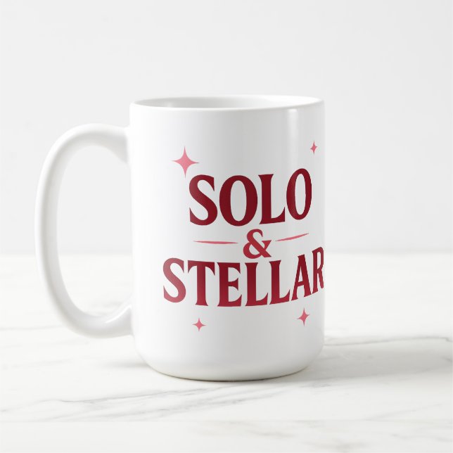Mug Solo & Stellar Modern Valentine Quote Design (Gauche)