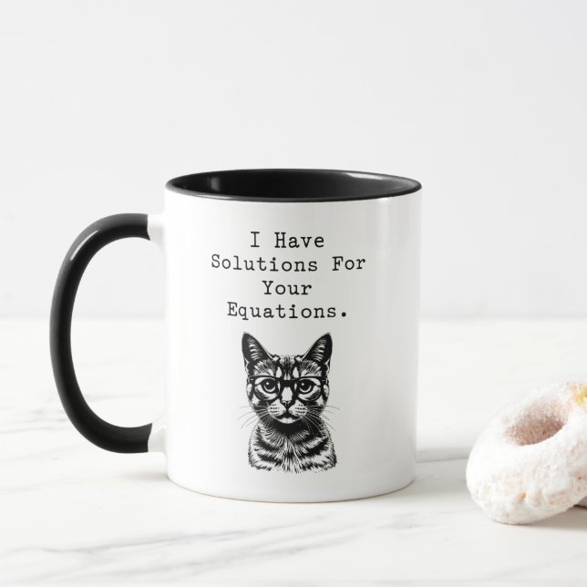 Mug Solutions for Equations Math Whiz Design (Avec donut)