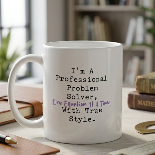 Mug Solveur de problèmes professionnels de style à une (Créateur téléchargé)