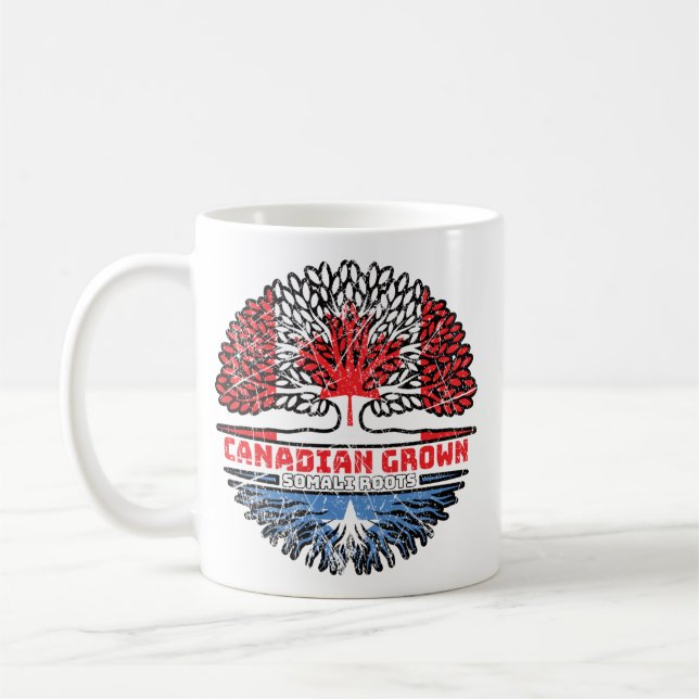 Mug Somalie Somalie Canada drapeau des racines de l'ar (Gauche)