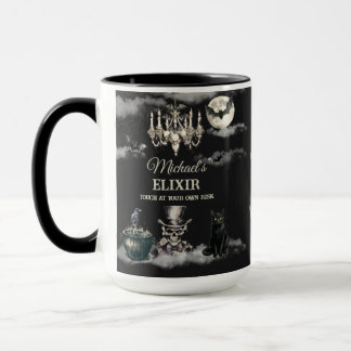 Mug Sombre Crâne Gothique Vintage Halloween Annuel Eff