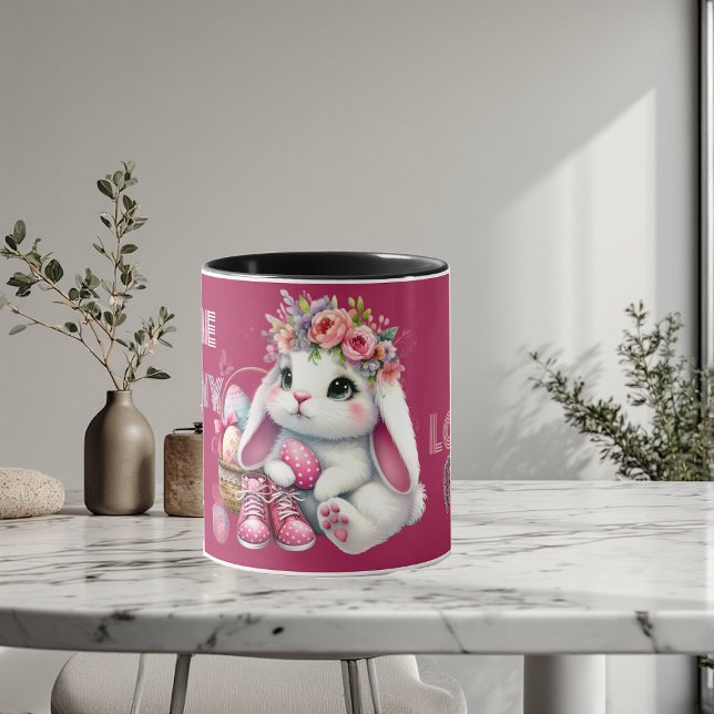 Mug Some Bunny Loves Me Whimsical Spring Personalized  (Some Bunny Loves Me Whimsical Spring Personalized Mug)