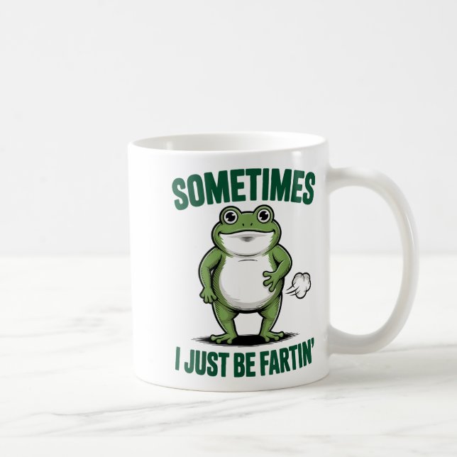 Mug Sometimes I Just Be Farting Frog Christmas Funny F (Droite)
