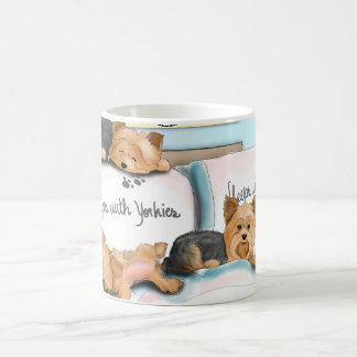 Mug Sommeils avec Yorkies par Catia Cho