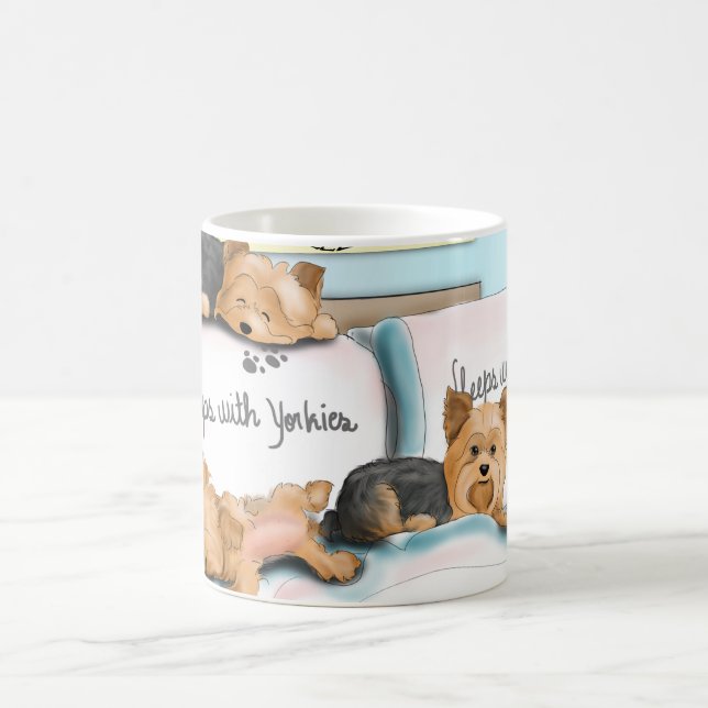Mug Sommeils avec Yorkies par Catia Cho (Centre)