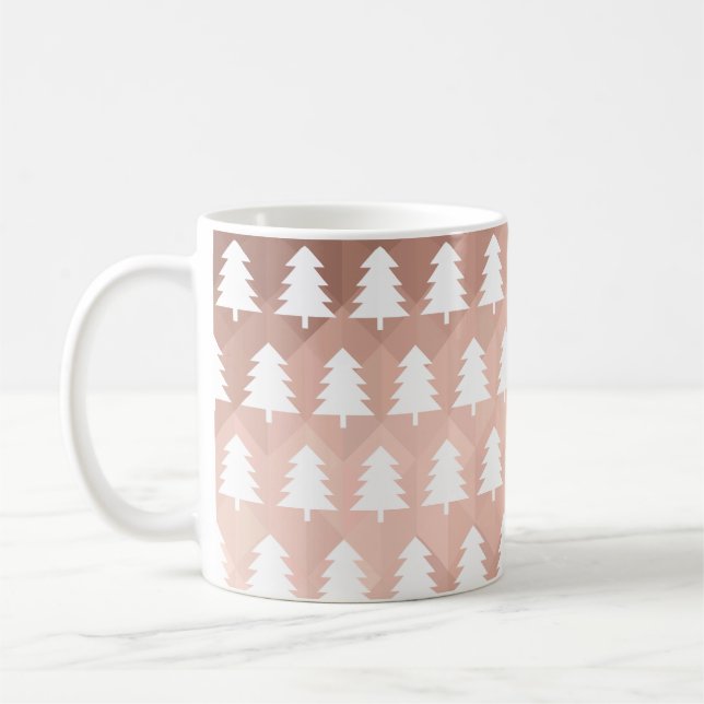 Mug Sommiers géométriques minimaux en or rose (Gauche)
