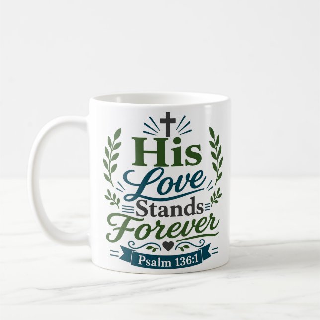 Mug Son Amour reste à jamais gracieux Citation (Gauche)