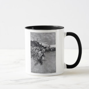 Mug Son armée a cassé pleurer et sobbing