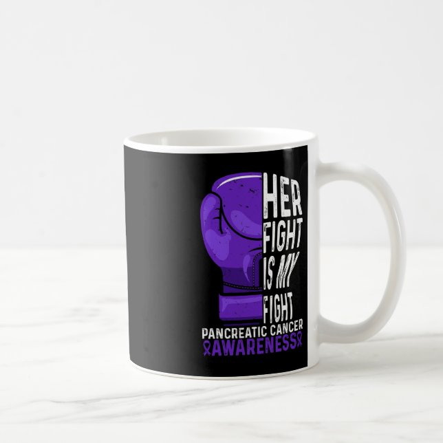 Mug Son combat est Mon combat Conscience du cancer du  (Droite)