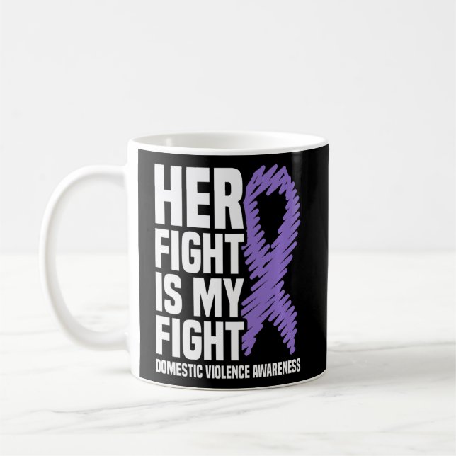 Mug Son Combat Est Mon Combat Contre La Violence Domes (Gauche)