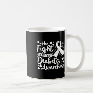 Mug Son combat est mon combat Diabète de type 1