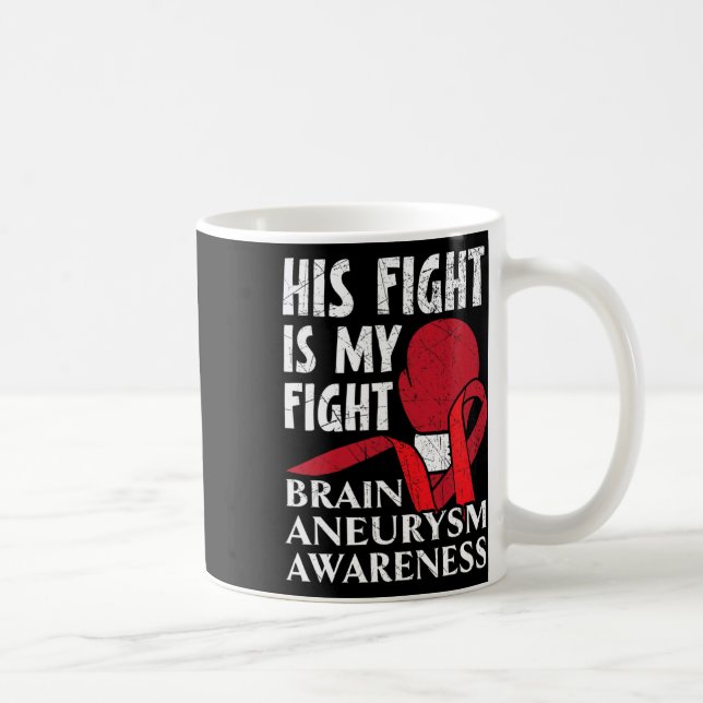 Mug Son combat est mon combat Problème médical Anévris (Droite)