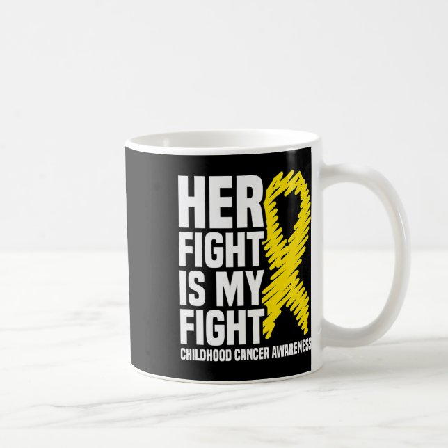 Mug Son combat est mon combat ruban sensibilisation au (Droite)