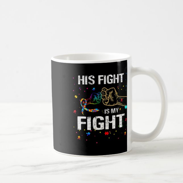 Mug Son Combat Est Mon Combat Sensibilisation sur l'au (Droite)