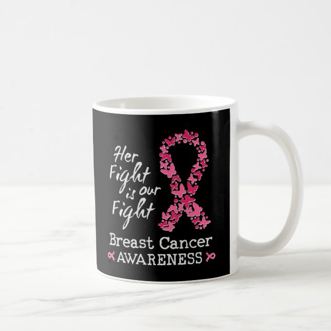 Mug Son combat est notre combat Conscience du cancer d (Droite)